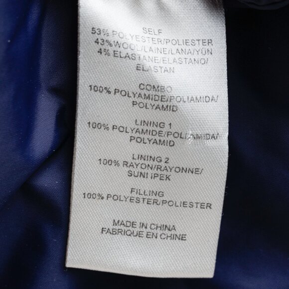 Tibi Quilted Combo Navy Blazer Jacket - Picture 11 of 12